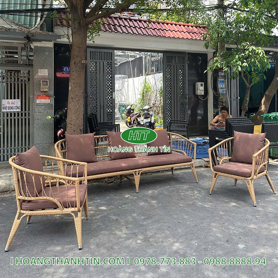 Sofa Nhựa Mây Ngoài Trời HTT 204