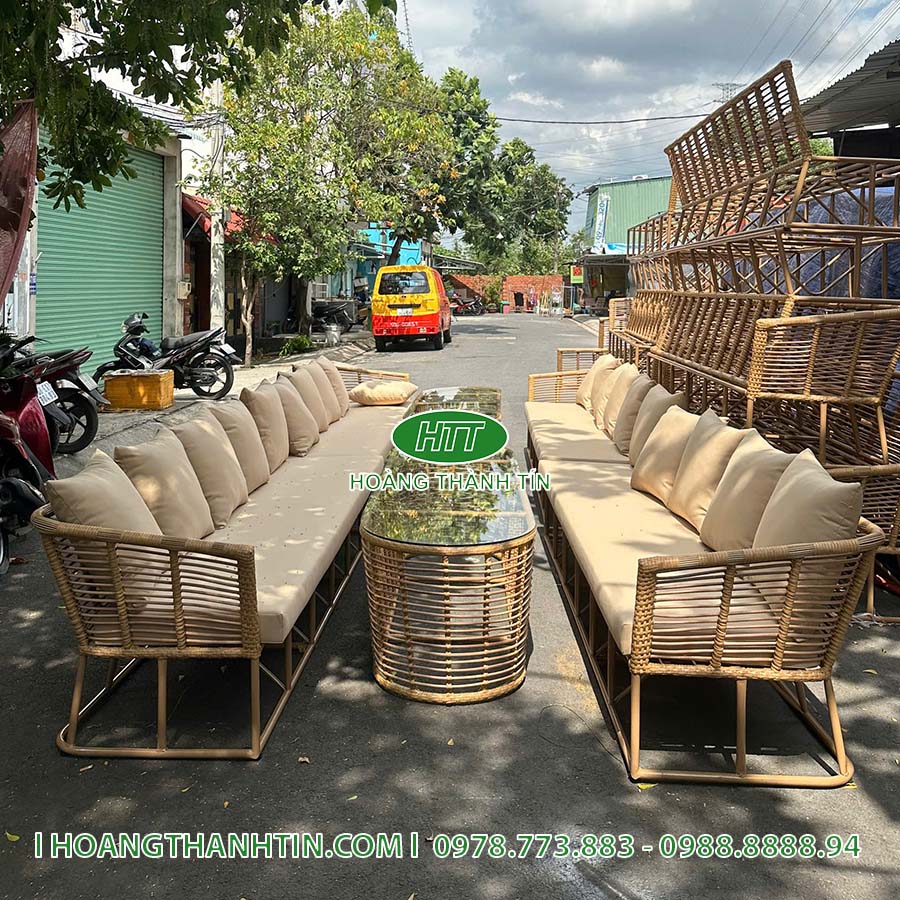 Sofa Nhựa Mây Ngoài Trời HTT 34