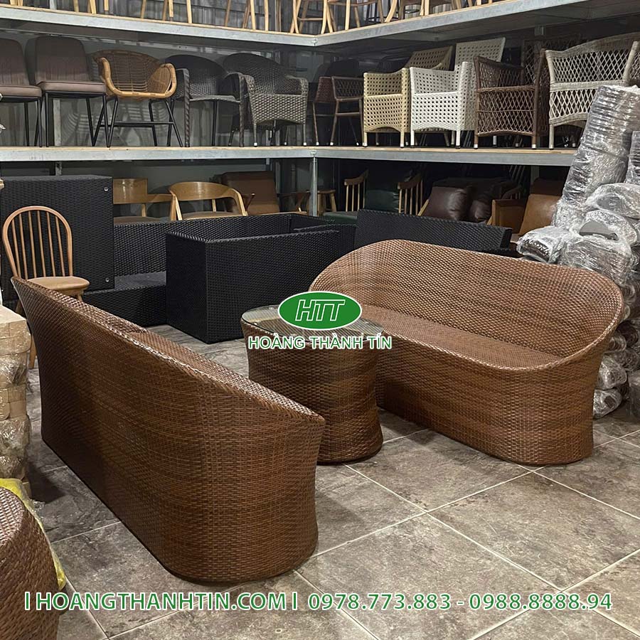 Sofa trứng nhựa mây HTT 144
