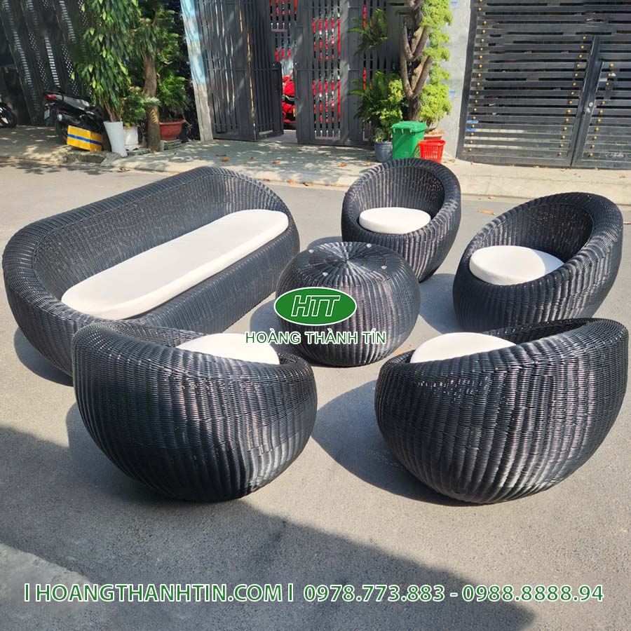 Sofa trứng nhựa mây HTT 190