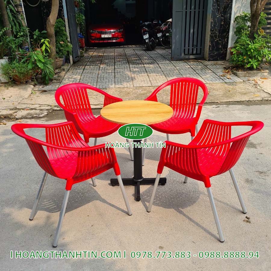 Ghế nhựa đúc chân nhôm HTT 5